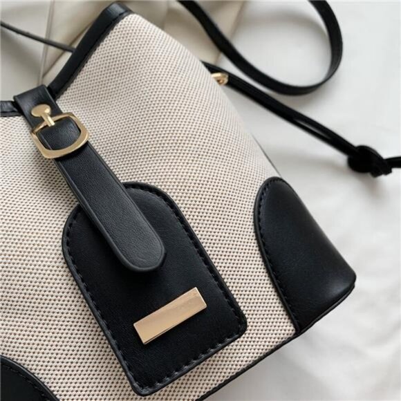 Straw Braided Adjustable Strap Crossbody Bag - Picture 6 of 14